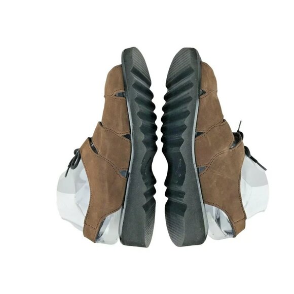 Volks Walkers Girls Brown Leather Adjustable Buckle Strappy Sandals Size US‎ 7.5 - Picture 6 of 10